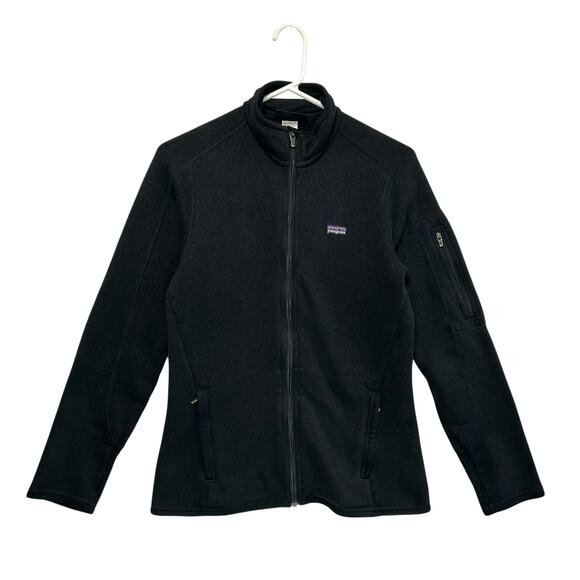 Patagonia Better Sweater Jacket Womens Sz S Black Full Zip Fleece Lined Travel - Picture 2 of 8